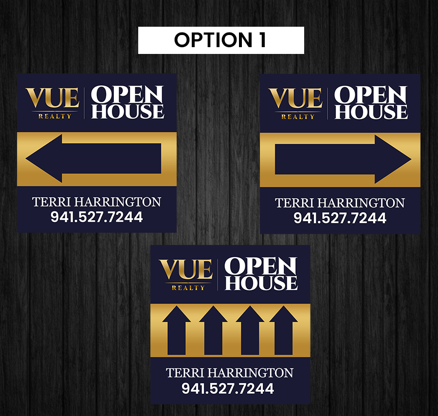 Open House Signs: Option 1