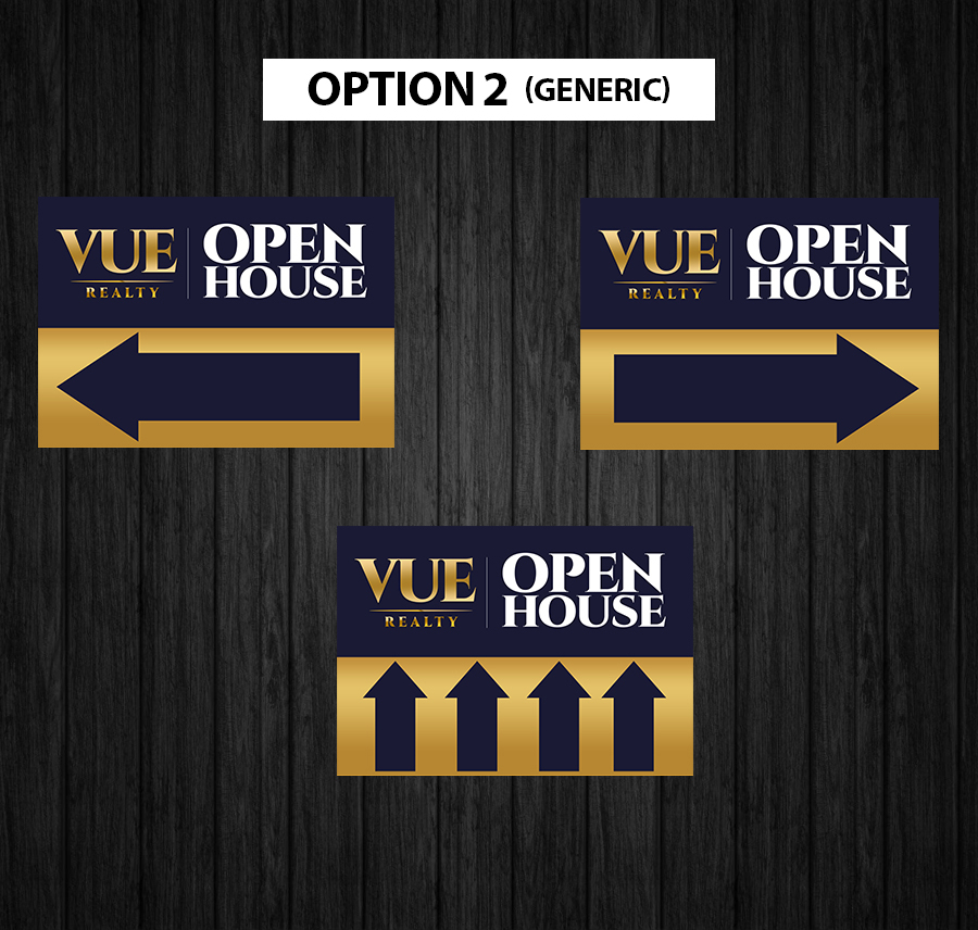 Open House Signs: Option 2 Generic